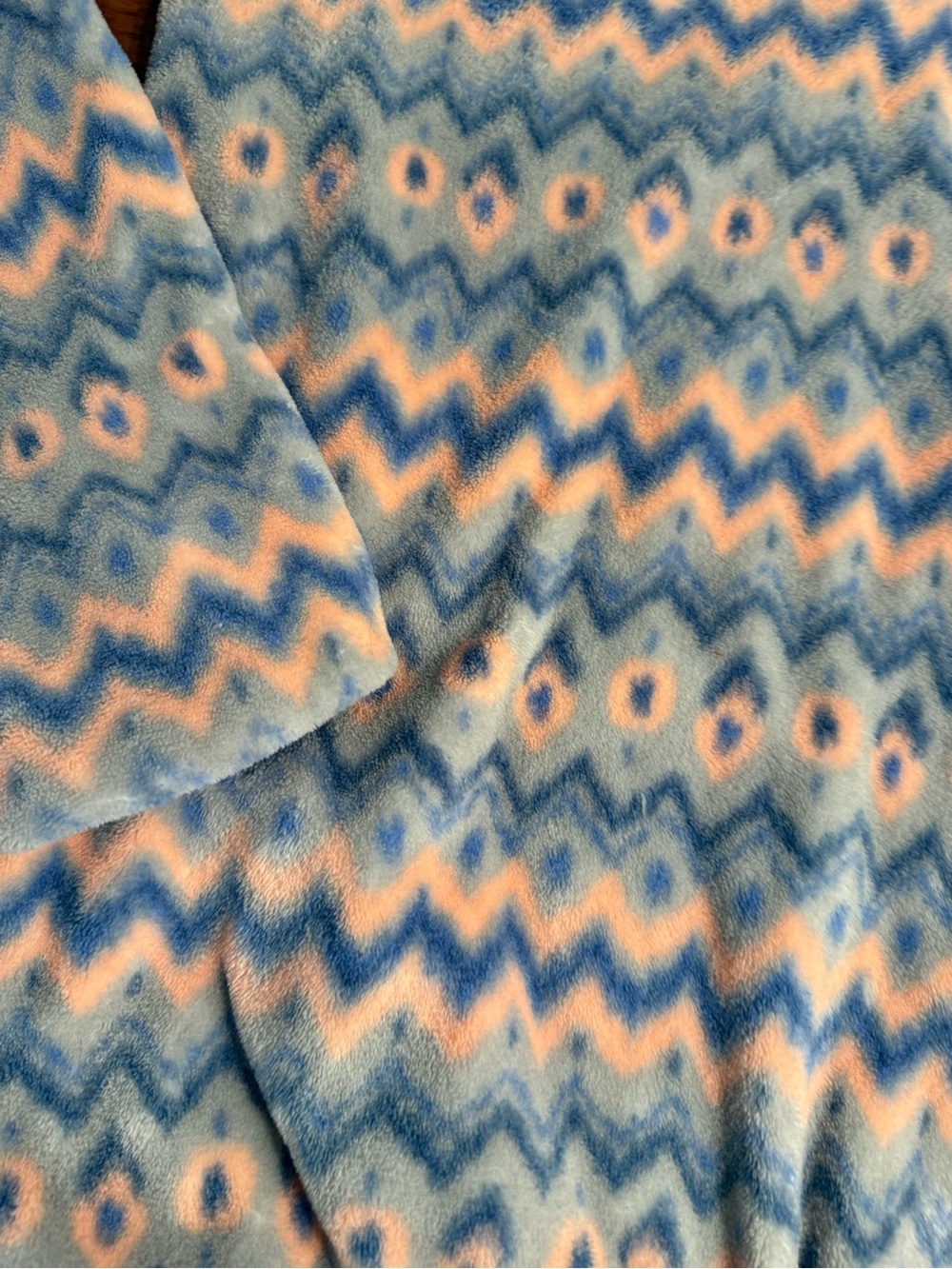 Southern Marsh Tangier Ikat Fleece Pullover Quarter Zip Geometric Pastel Size S - Picture 2 of 13